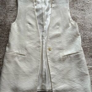 Zara Ivory Sleeveless Top